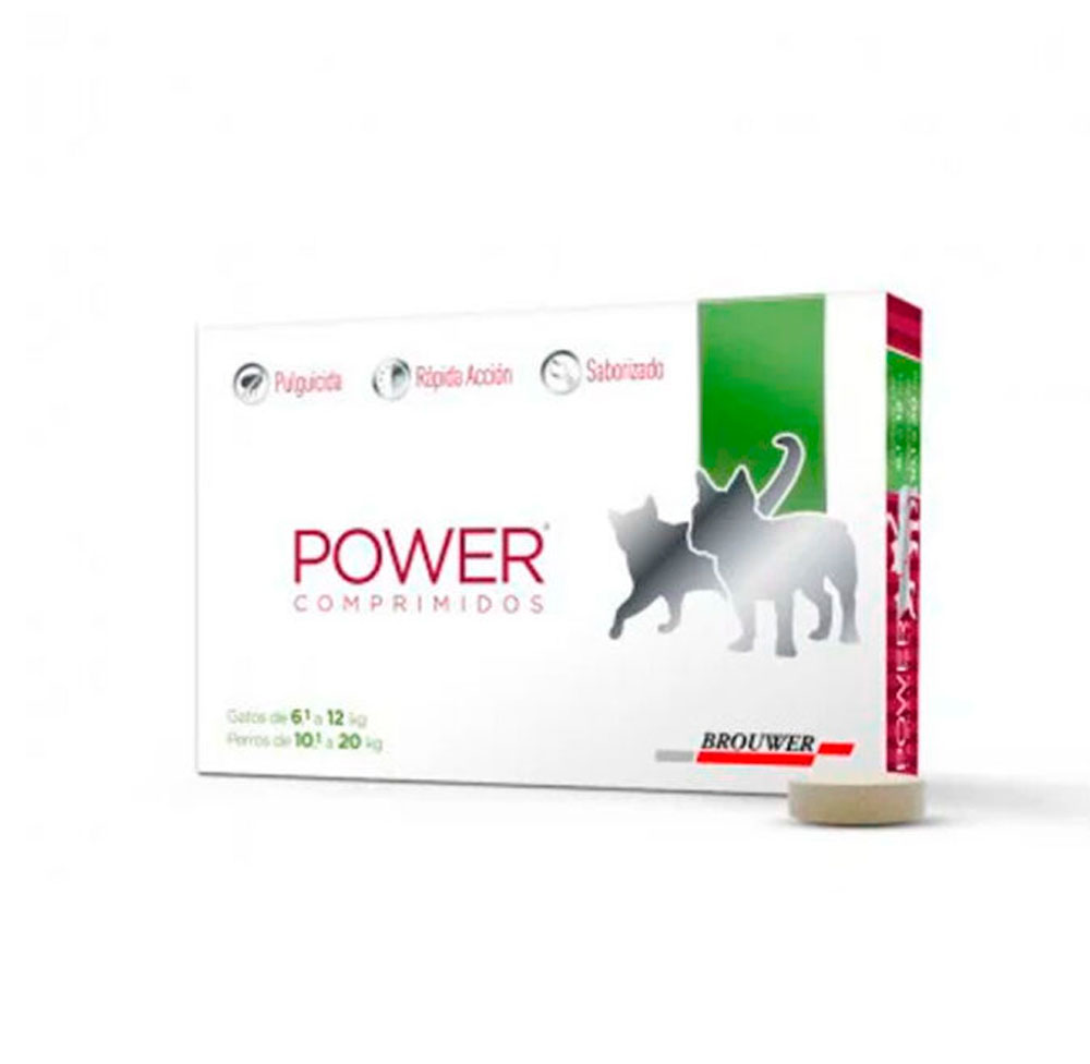 POWER COMPRIMIDOS 6.1-12KG GATO / 10.1-20KG PERRO